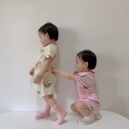 [PRE-ORDER] Rainbow Cloud Top Bottom Set