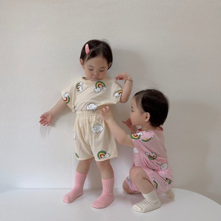 [PRE-ORDER] Rainbow Cloud Top Bottom Set