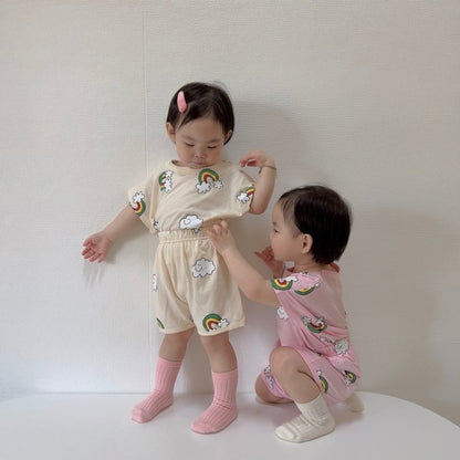 [PRE-ORDER] Rainbow Cloud Top Bottom Set