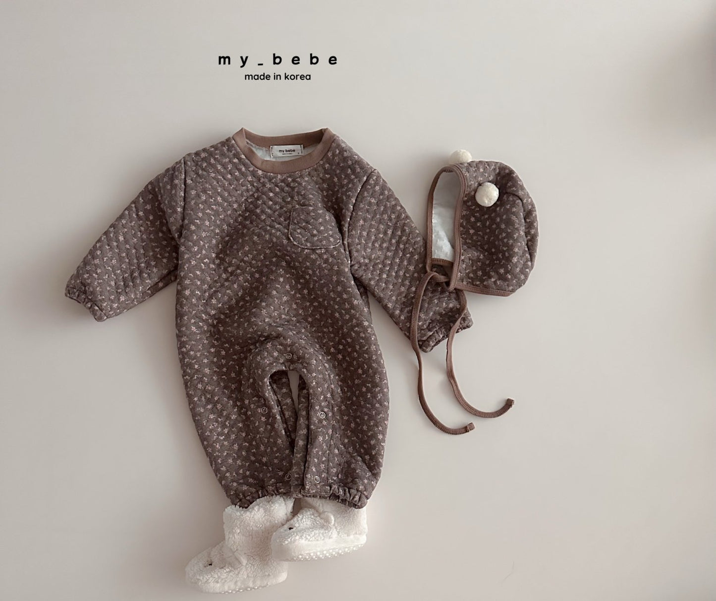 [PRE-ORDER] Quilted Body Suit + Bonnet Set