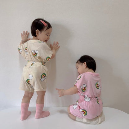 [PRE-ORDER] Rainbow Cloud Top Bottom Set