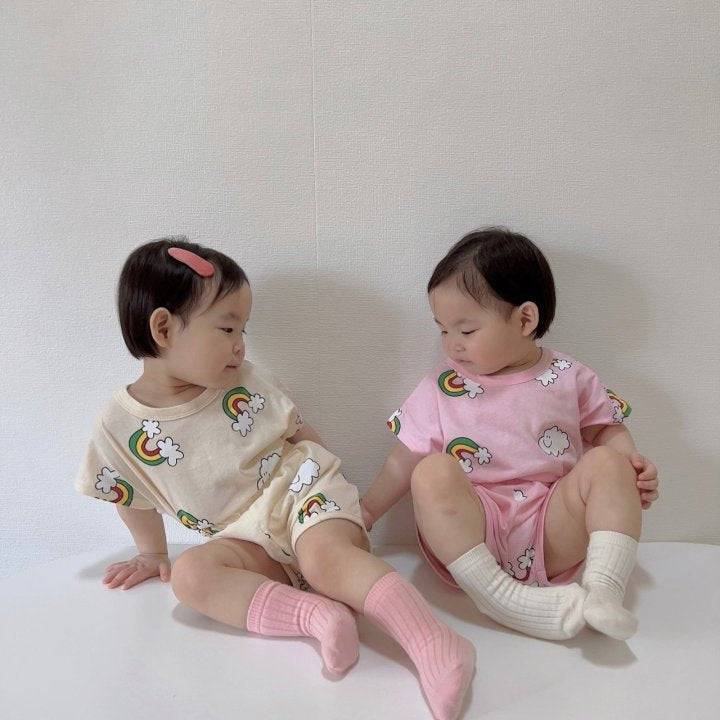 [PRE-ORDER] Rainbow Cloud Top Bottom Set