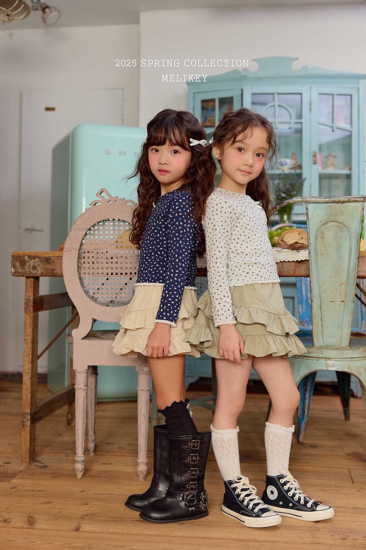 Rose Crop T-Shirts [Oatmeal/L(4-5yr)]
