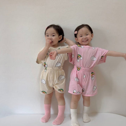 [PRE-ORDER] Rainbow Cloud Top Bottom Set