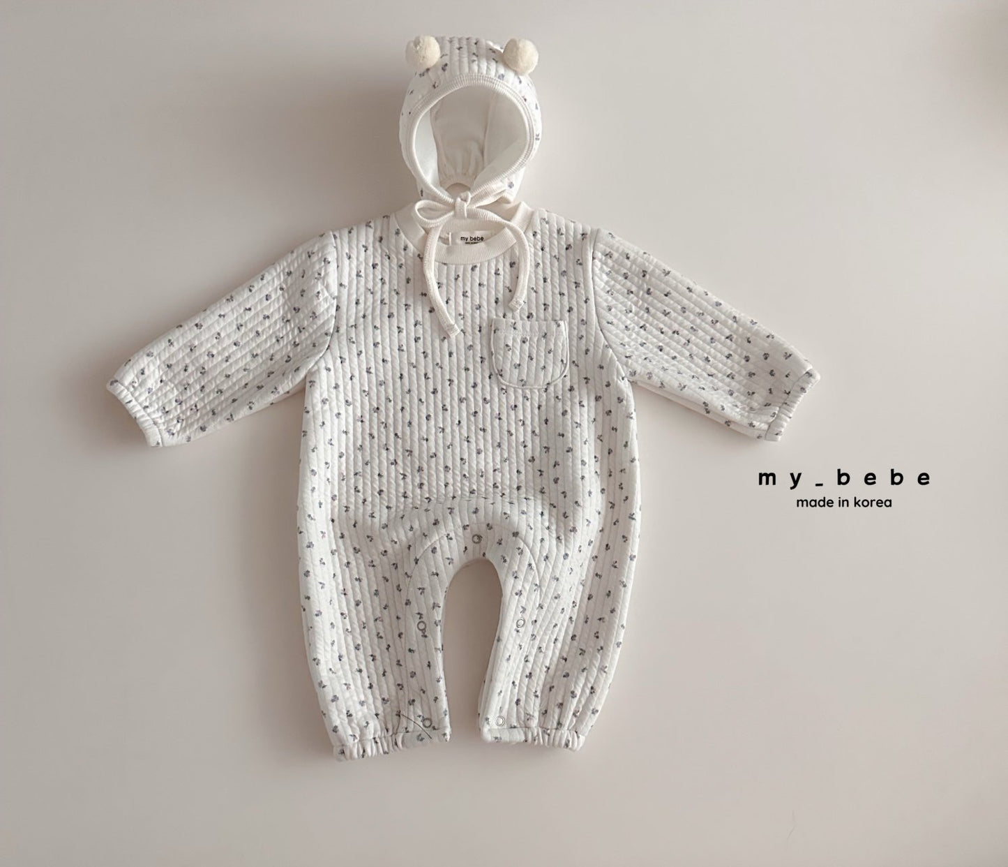 [PRE-ORDER] Quilted Body Suit + Bonnet Set