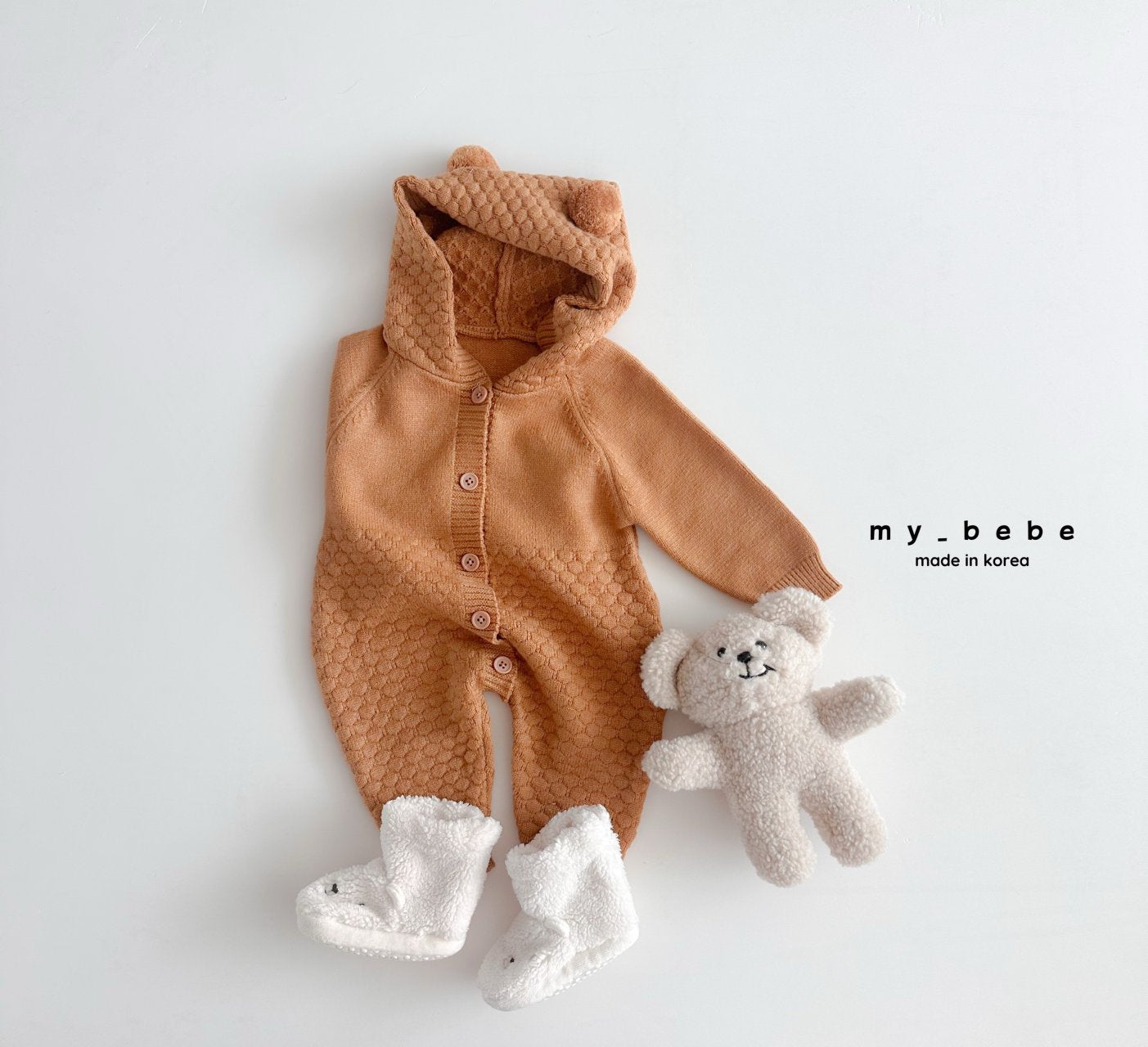 [PRE-ORDER] Bear Hoodie Sweater Body Suit