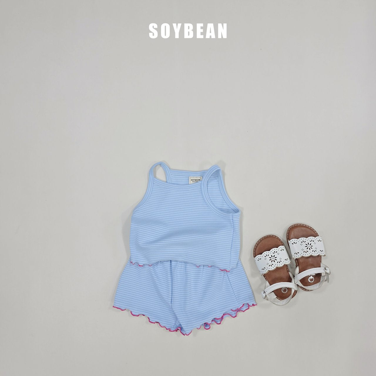 [PRE-ORDER] Stripe Wave Top Bottom Set