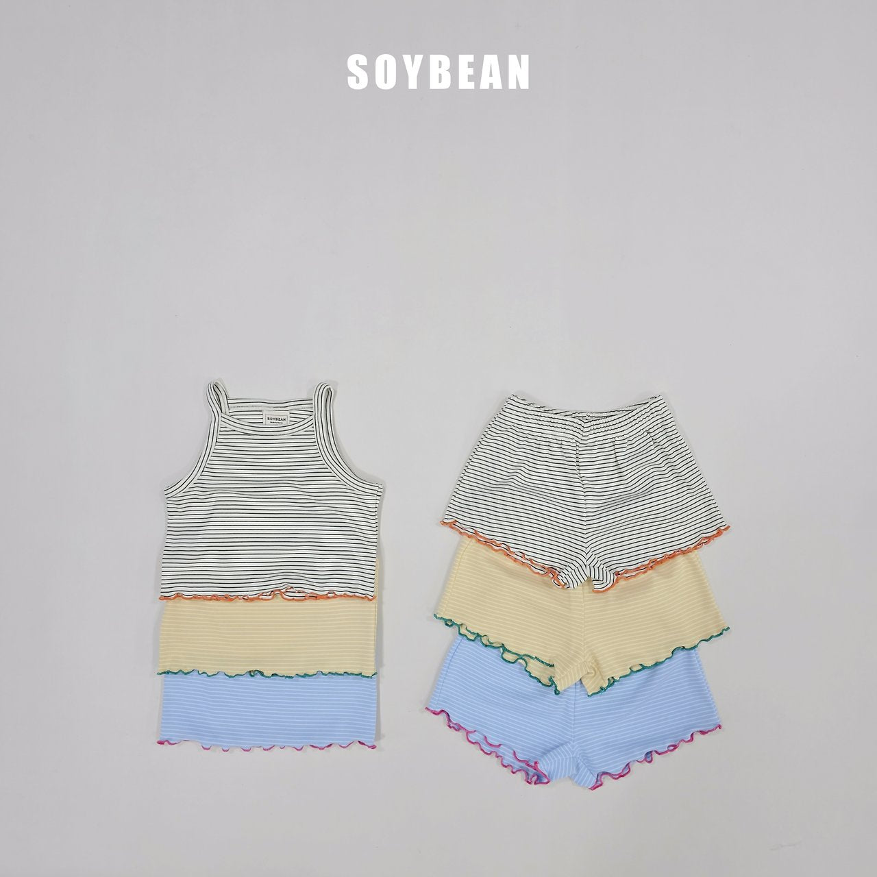 [PRE-ORDER] Stripe Wave Top Bottom Set