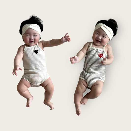 [PRE-ORDER] Simple Heart Body Suit + Hair Band Set
