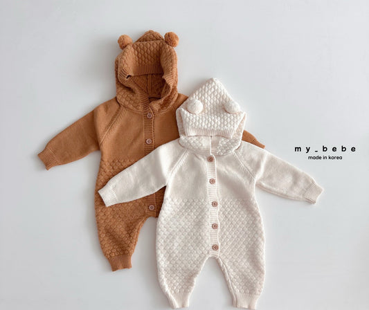 [PRE-ORDER] Bear Hoodie Sweater Body Suit