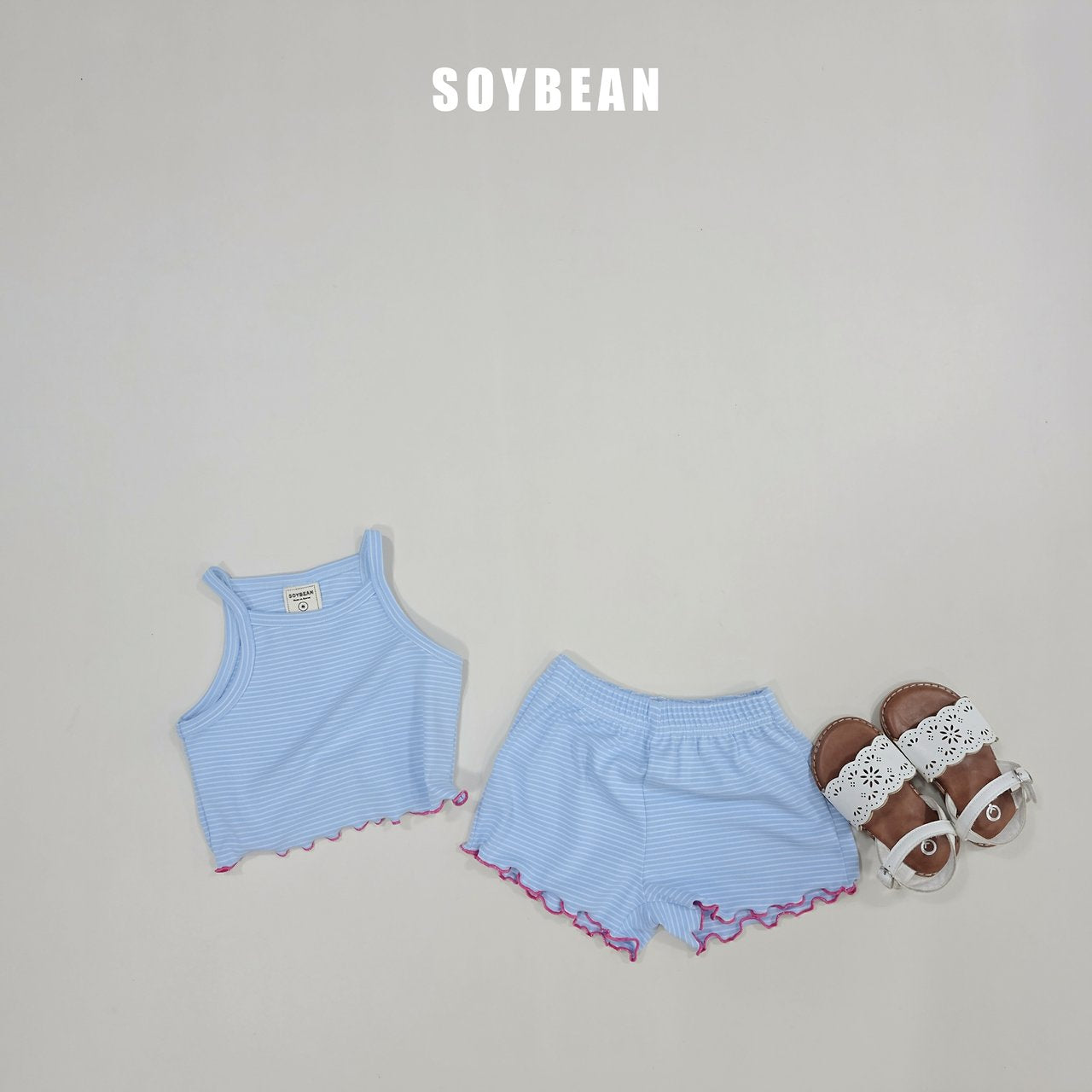 [PRE-ORDER] Stripe Wave Top Bottom Set
