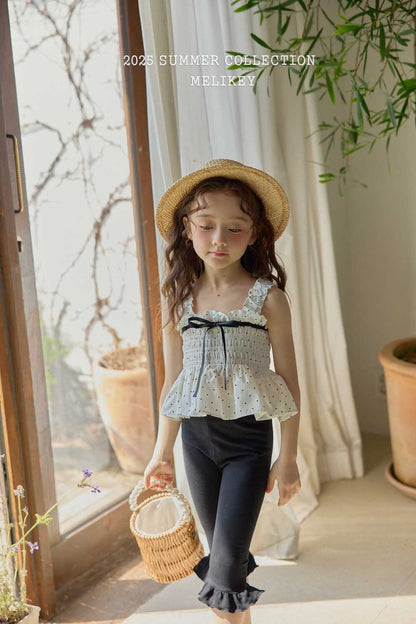 Jenny Ribbon Blouse [Black/M(3-4yr)]
