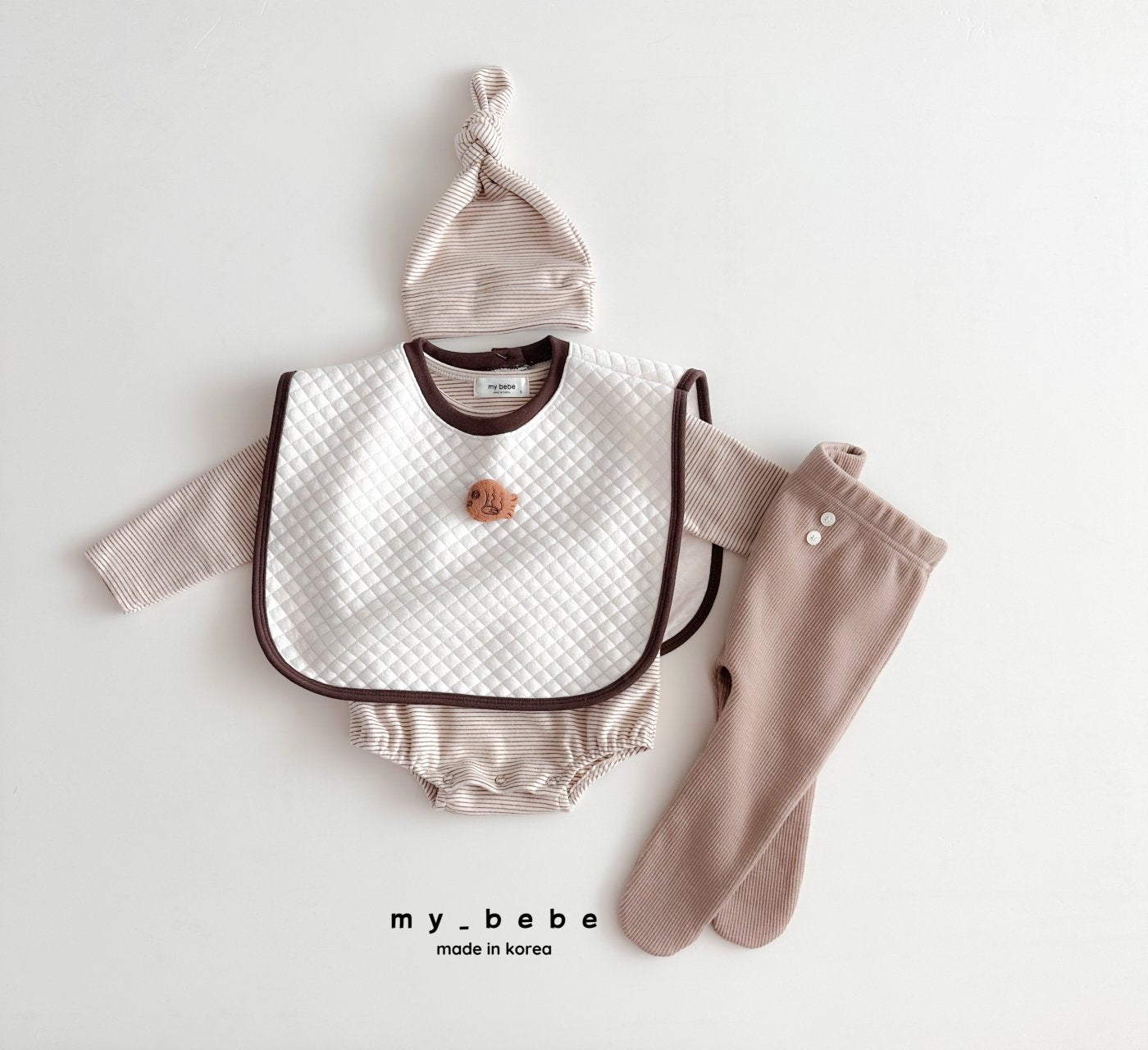 [PRE-ORDER] Tong Tong Body Suit + Bonnet Set