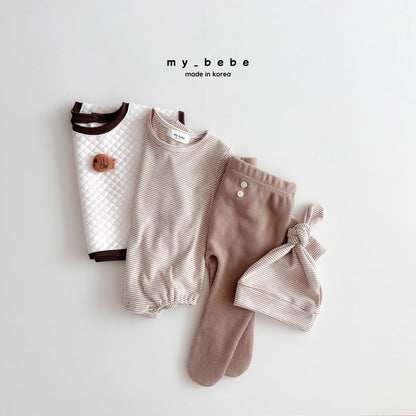 [PRE-ORDER] Tong Tong Body Suit + Bonnet Set