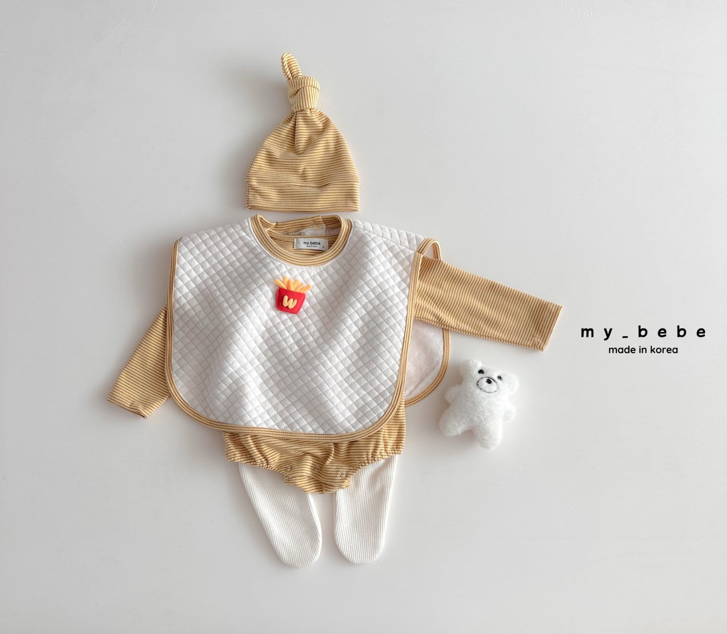 [PRE-ORDER] Tong Tong Body Suit + Bonnet Set