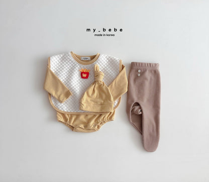 [PRE-ORDER] Tong Tong Body Suit + Bonnet Set