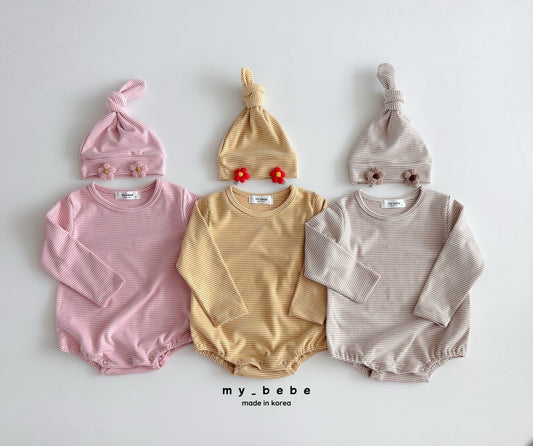 [PRE-ORDER] Tong Tong Body Suit + Bonnet Set