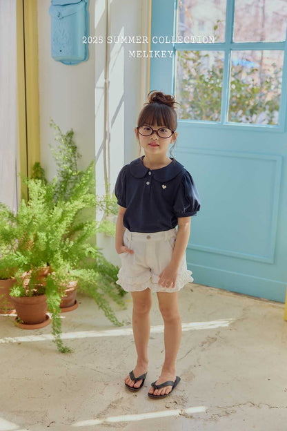 [PRE-ORDER] Heart Label Collar T-Shirts