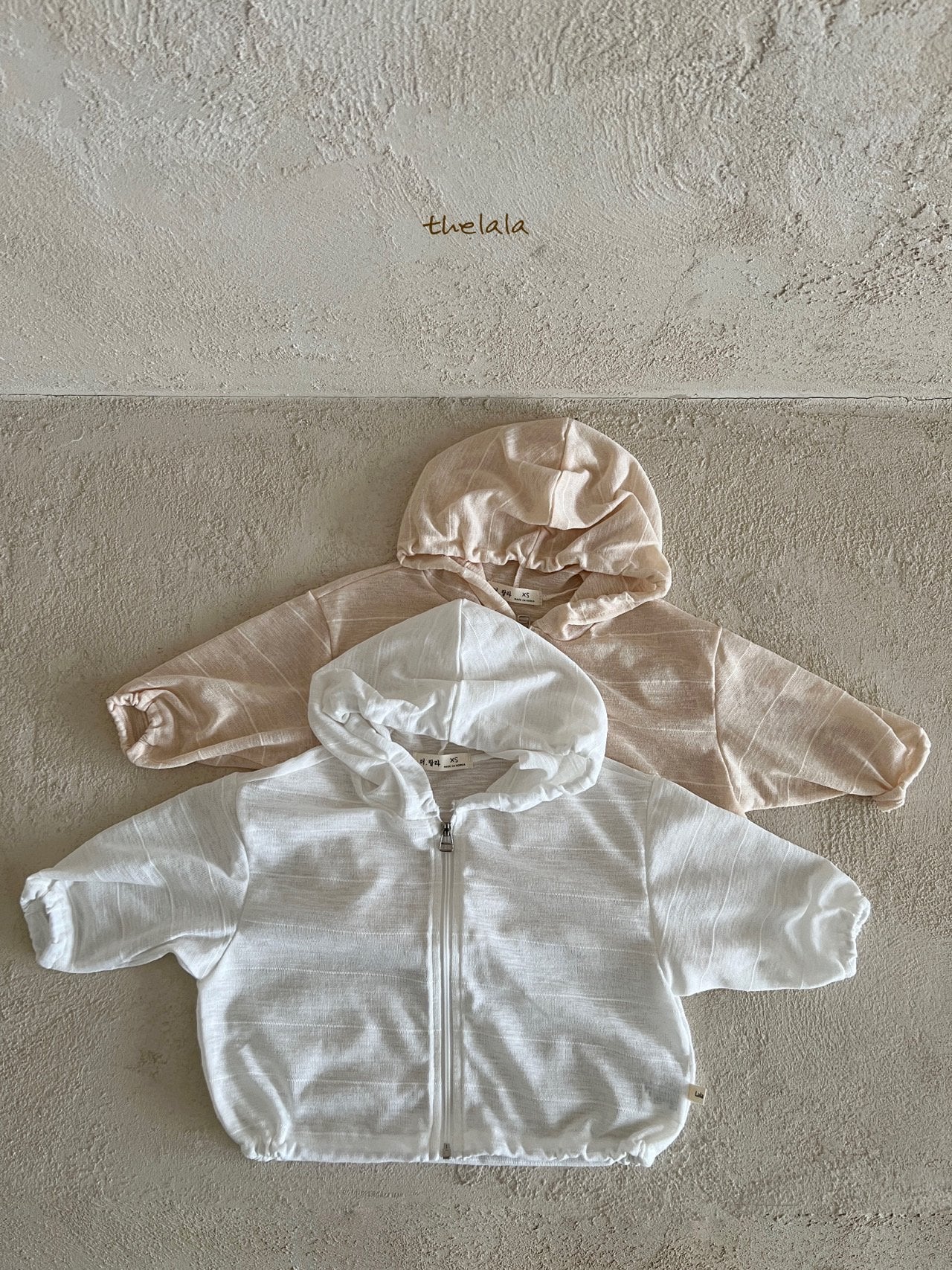 Beach Hoodie Zip-Up Jacket [White/XS(1-2yr)]