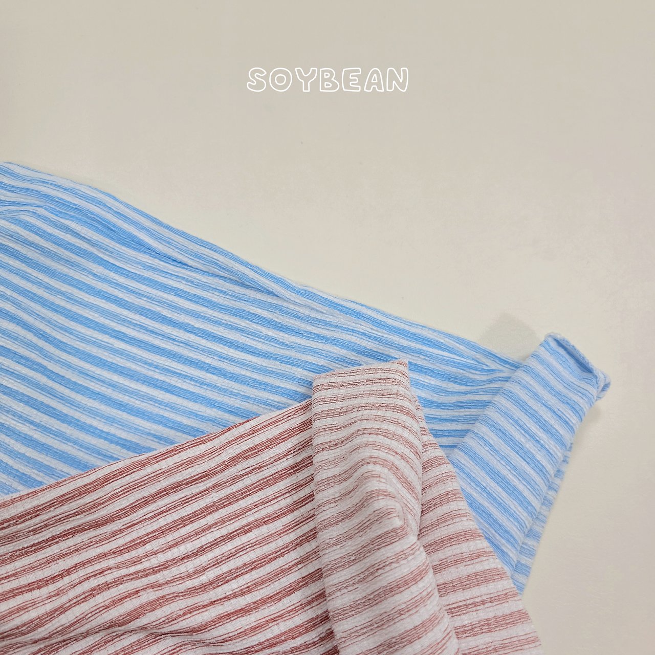 [PRE-ORDER] Cool Stripe Frill Top Bottom Set