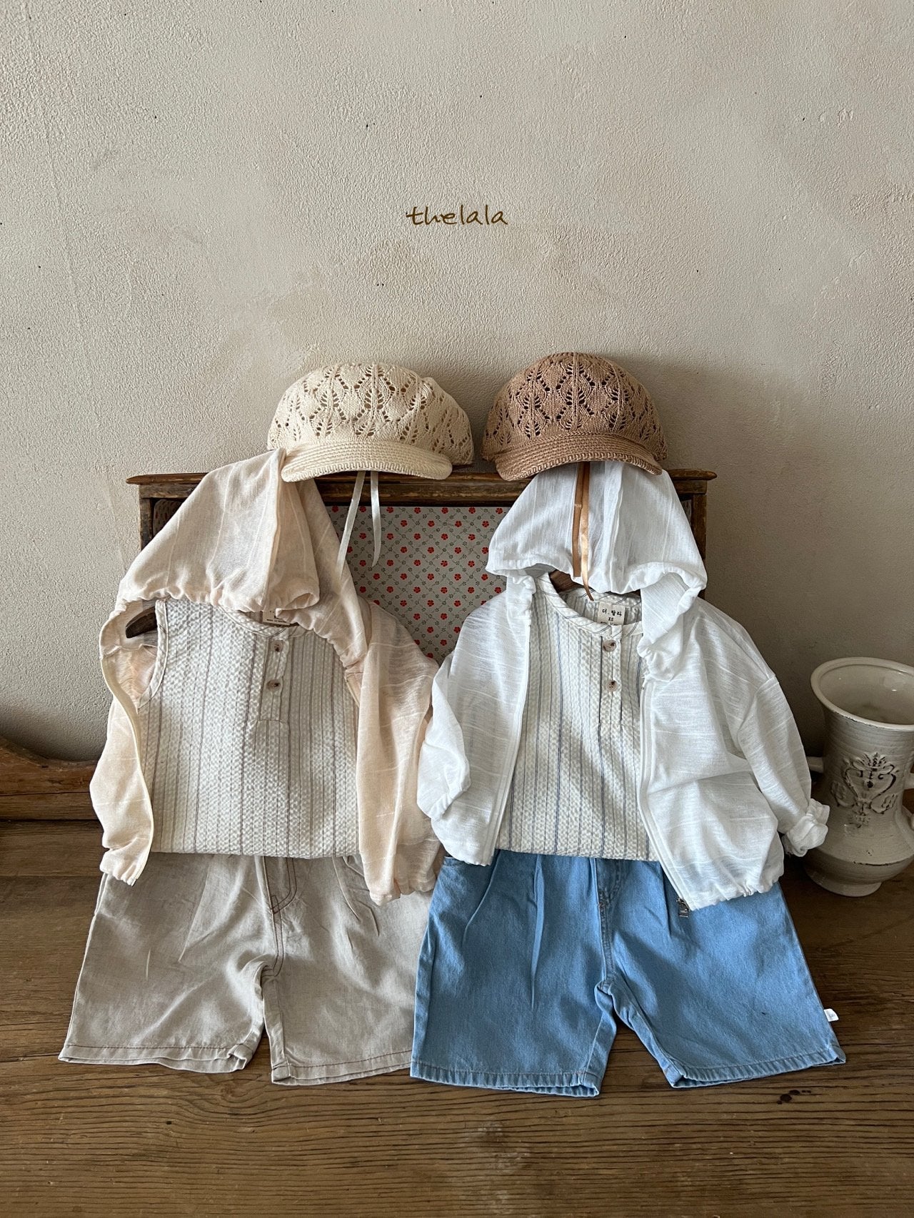 Beach Hoodie Zip-Up Jacket [White/XS(1-2yr)]