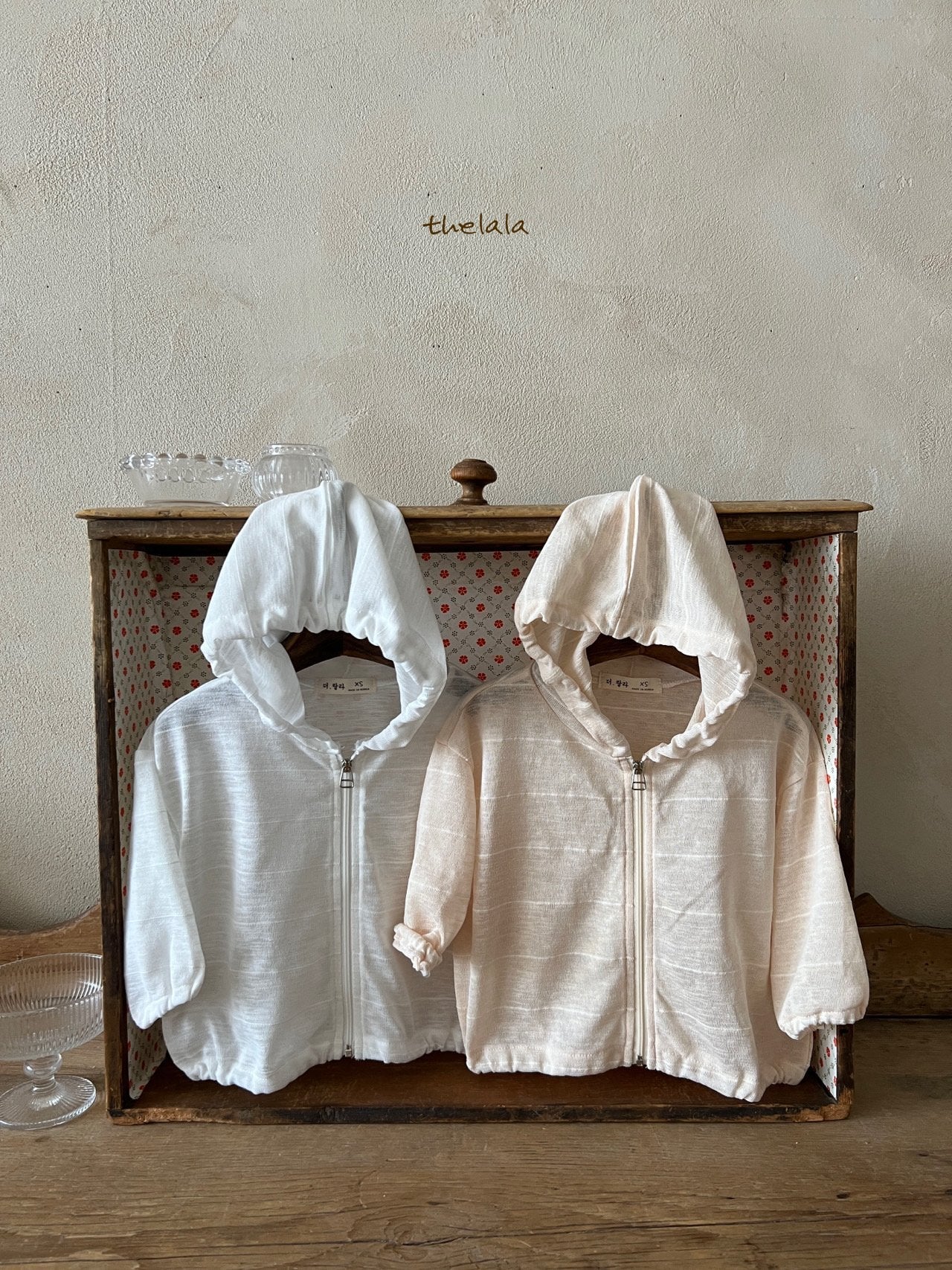 Beach Hoodie Zip-Up Jacket [White/XS(1-2yr)]