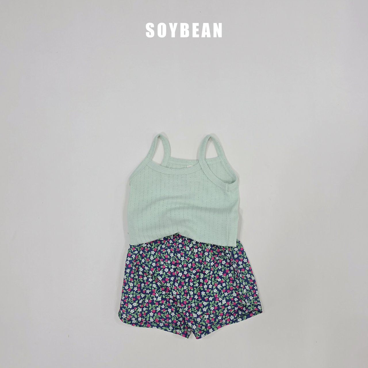 [PRE-ORDER] Strawberry Floral Top Bottom Set