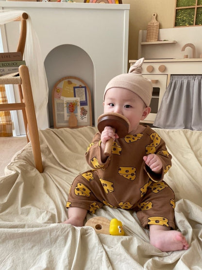 [PRE-ORDER] Cheese Body Suit + Bonnet Set
