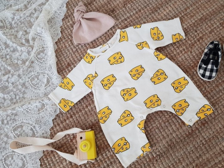 [PRE-ORDER] Cheese Body Suit + Bonnet Set