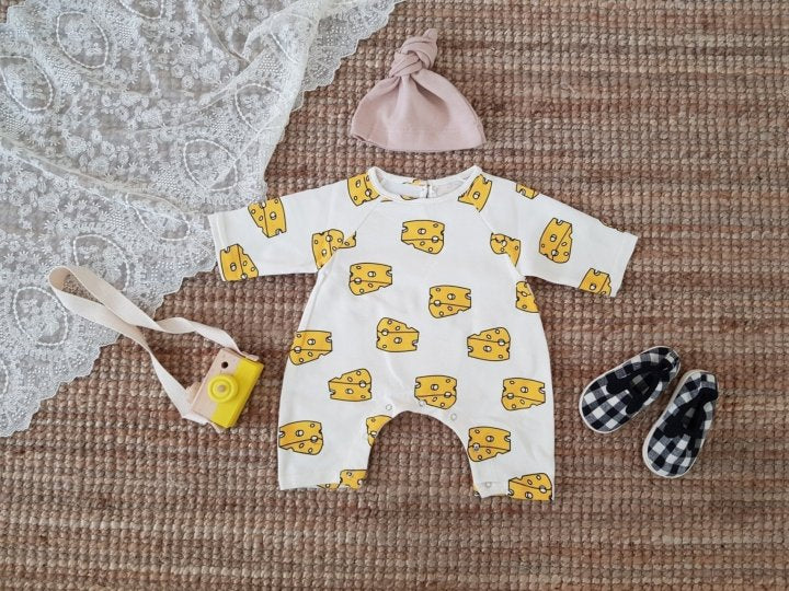 [PRE-ORDER] Cheese Body Suit + Bonnet Set