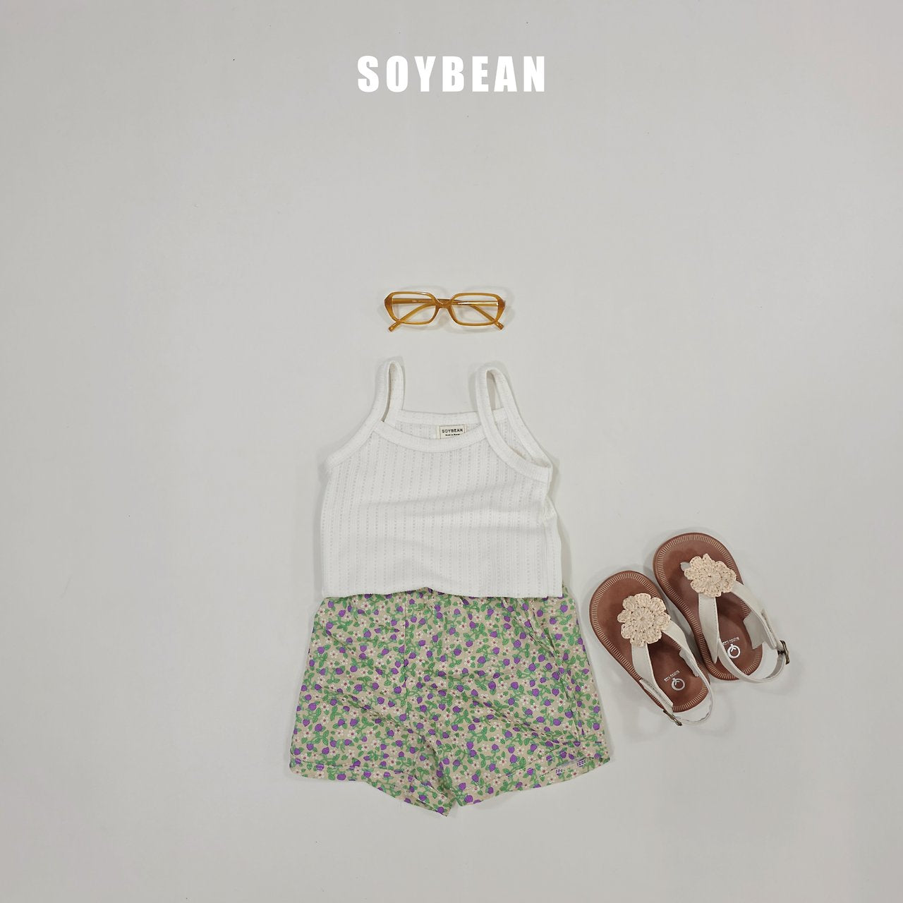[PRE-ORDER] Strawberry Floral Top Bottom Set