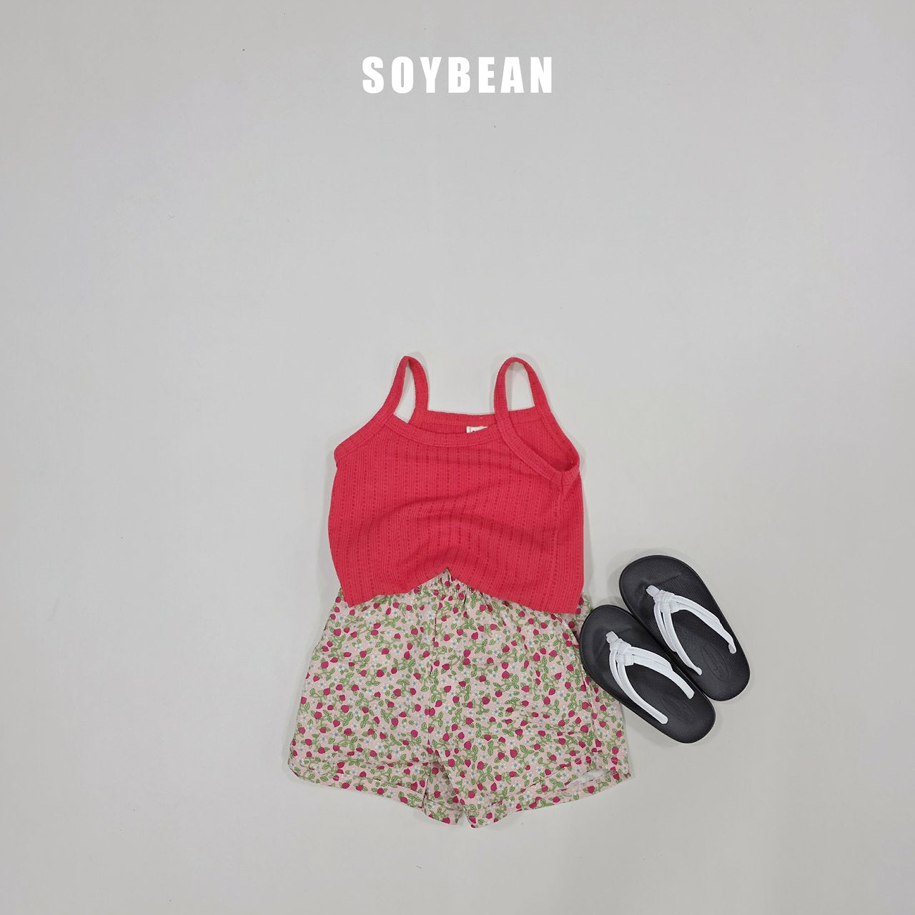 [PRE-ORDER] Strawberry Floral Top Bottom Set