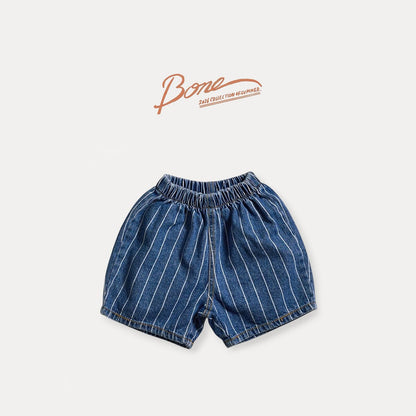 [PRE-ORDER] Stripe Denim Shorts