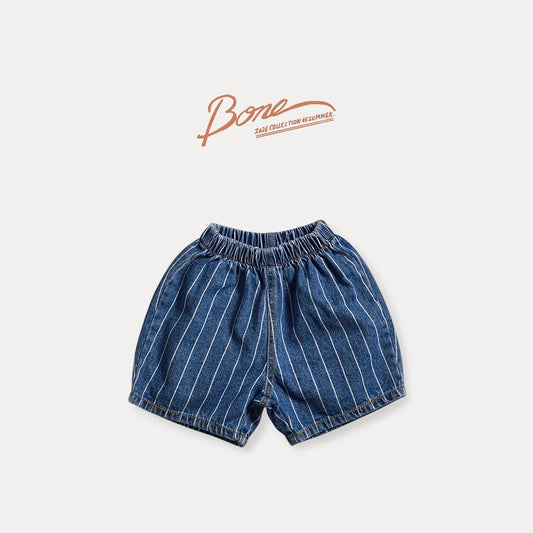 [PRE-ORDER] Stripe Denim Shorts