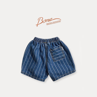 [PRE-ORDER] Stripe Denim Shorts