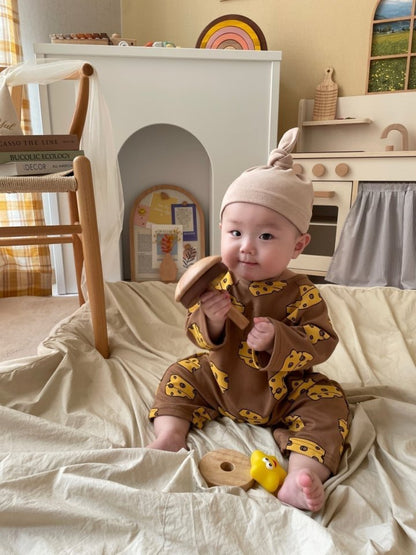 [PRE-ORDER] Cheese Body Suit + Bonnet Set