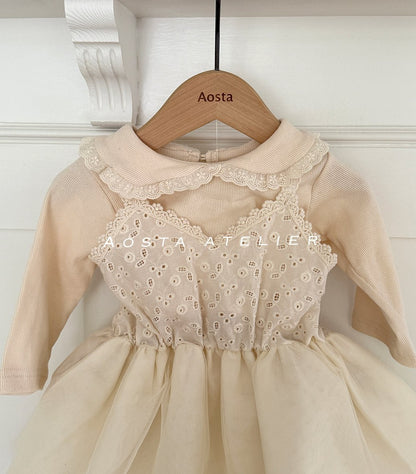 [PRE-ORDER] Lace Tulip Layered Dress