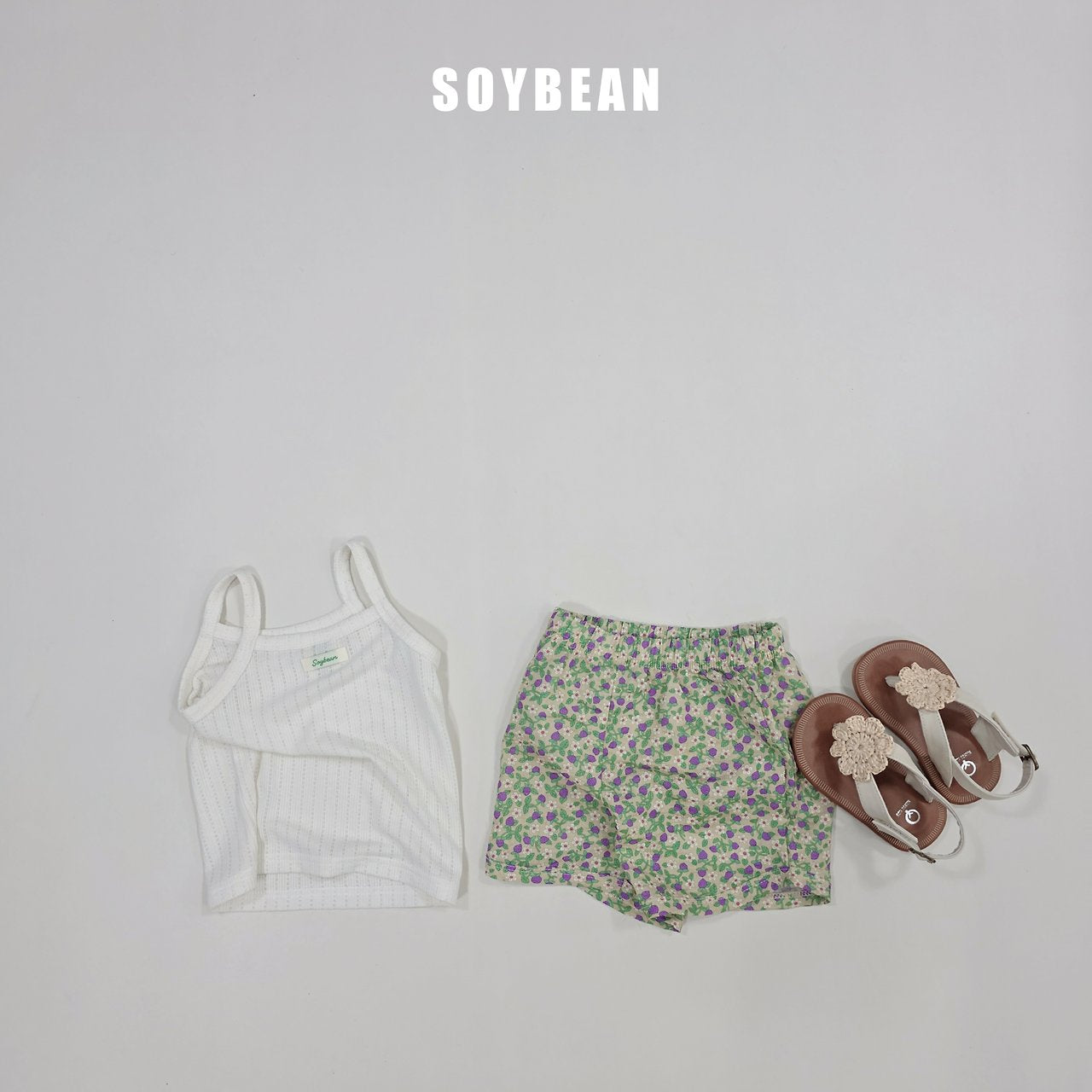 [PRE-ORDER] Strawberry Floral Top Bottom Set