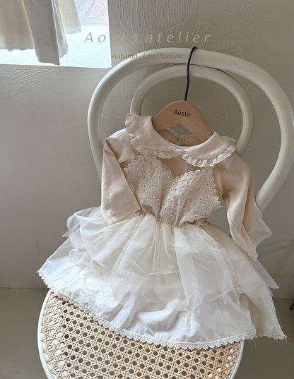 [PRE-ORDER] Lace Tulip Layered Dress