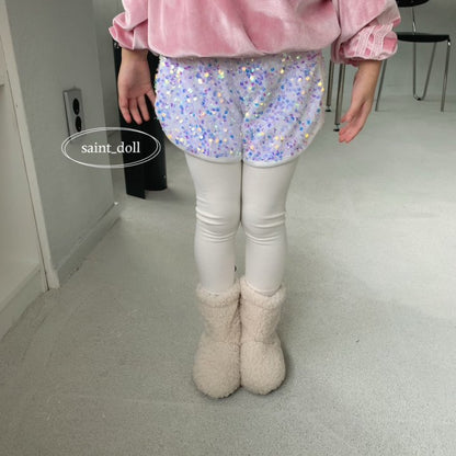 Bling Shorts [White/M(3-4yr)]