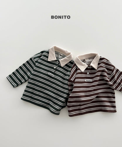 [PRE-ORDER] Stripe Choco Collar T-Shirts