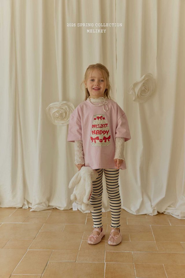 Cake T-Shirts [Pink/JS(8-9yr)]