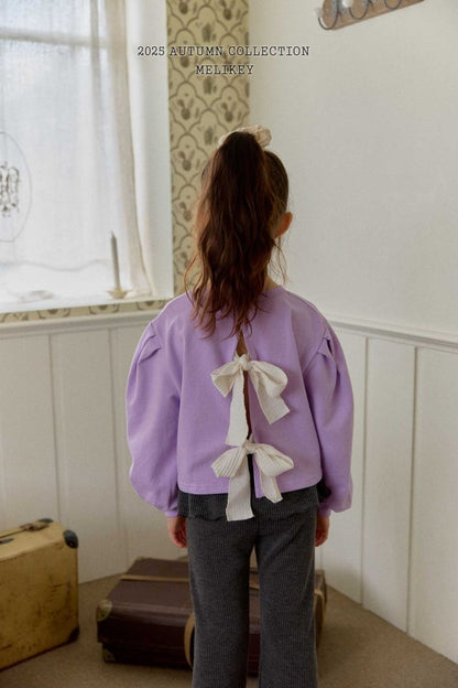 [PRE-ORDER] Back Slit Ribbon Sweatshirts