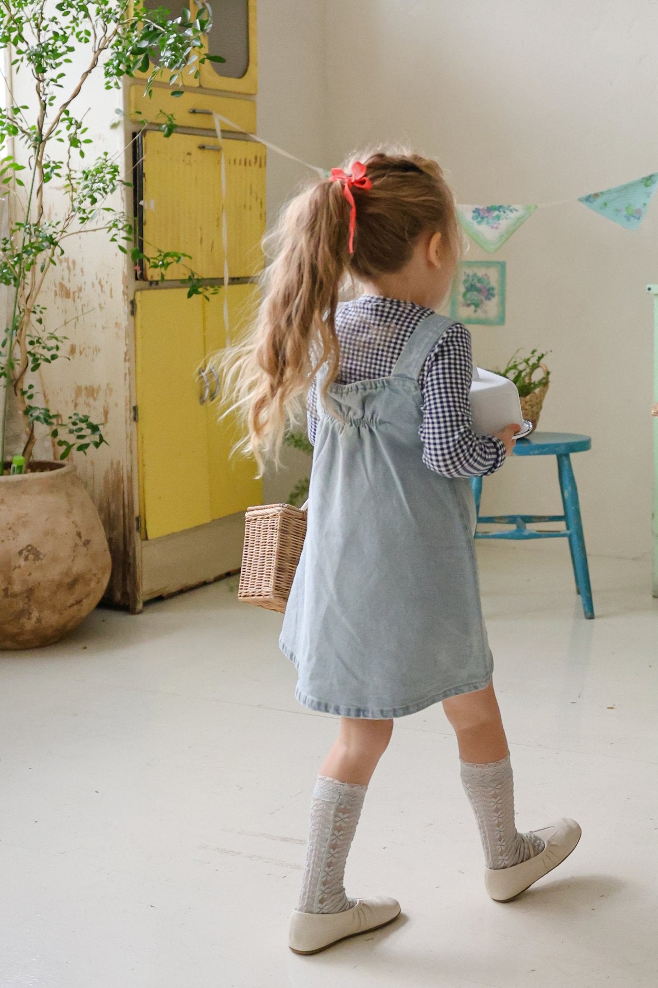 Eva Dress [Blue Denim/120/L(4-5yr)]