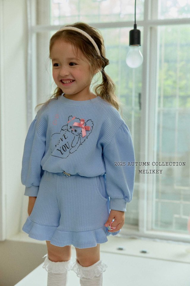 [PRE-ORDER] Cat Waffle Top Bottom Set