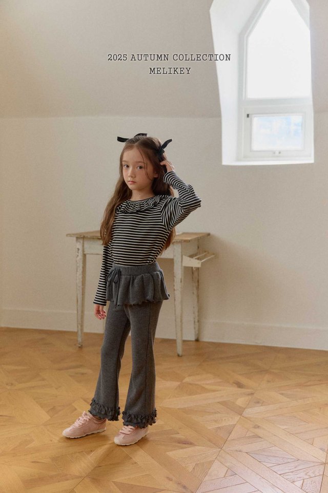 [PRE-ORDER] Double Frill Boot-Cut Pants