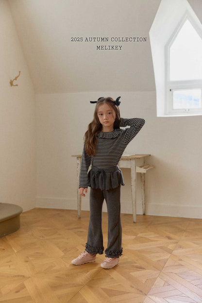 [PRE-ORDER] Double Frill Boot-Cut Pants