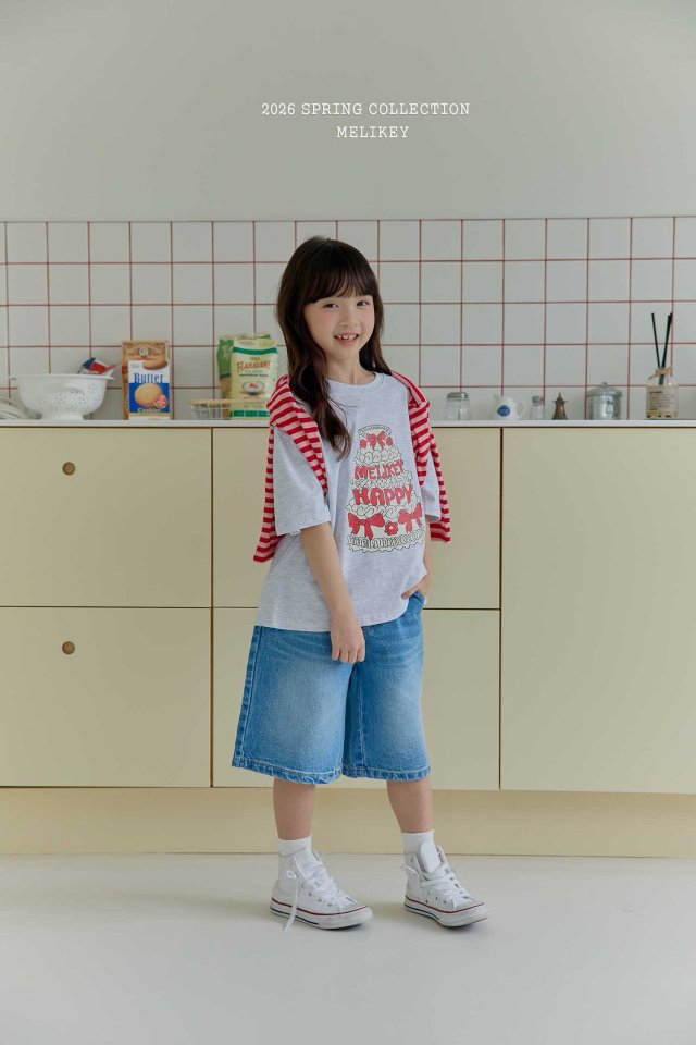 Cake T-Shirts [Pink/JS(8-9yr)]