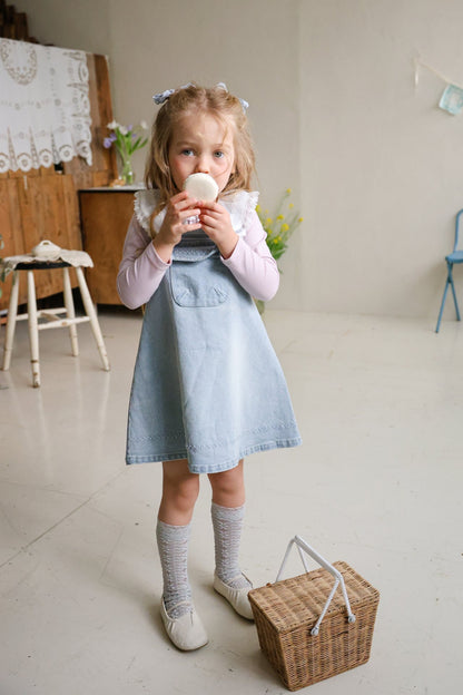 Eva Dress [Blue Denim/120/L(4-5yr)]