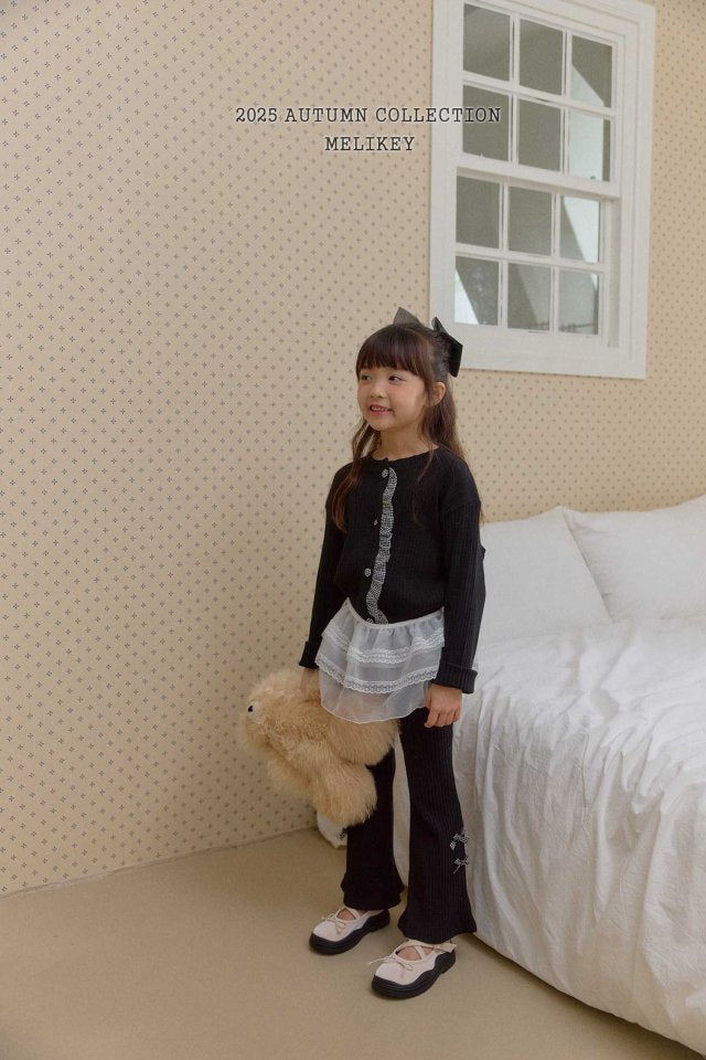 [PRE-ORDER] Popo Ribbon Boot-Cut Pants